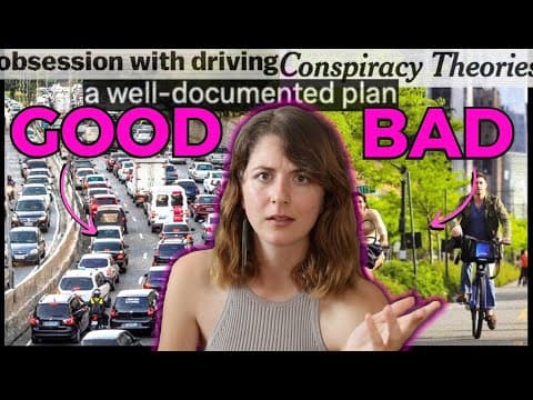 YouTube thumbnail for the anti-15-minute-city backlash is ridiculous