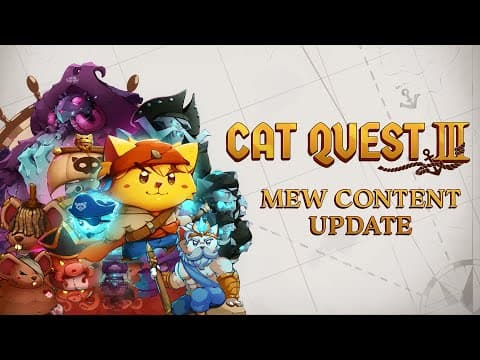 YouTube thumbnail for Cat Quest III | Mew Content Update