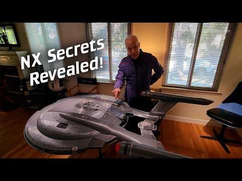 YouTube thumbnail for Doug Dexler talks about the NX-01 with a large 3D printed model.