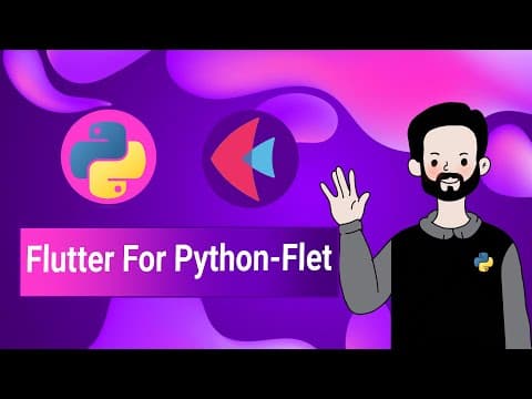 YouTube thumbnail for Python GUI  Beginners Tutorial - In 30-min - Flutter For Python with Flet