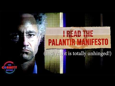 YouTube thumbnail for I Read The Palantir Manifesto (and yes, it's totally unhinged!)