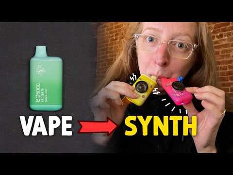 YouTube thumbnail for Making a synthesizer from a disposable vape