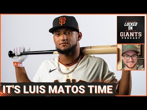 YouTube thumbnail for SF Giants' electric young prospect Luis Matos likely to debut after Mitch Haniger fractures forearm