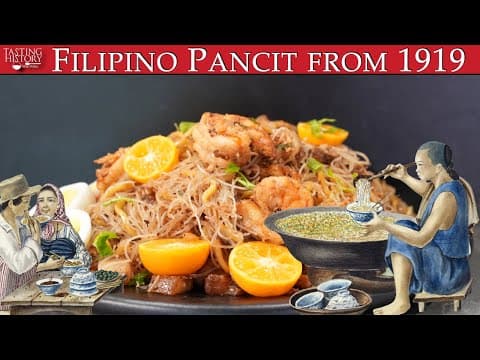YouTube thumbnail for The History of Pancit in the Philippines [+recipe] | Tasting History with Max Miller