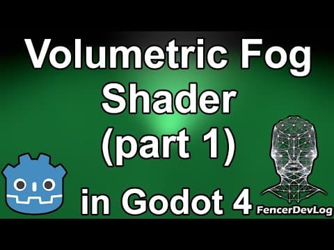 YouTube thumbnail for Godot 4: Volumetric fog shader, part 1 (tutorial)