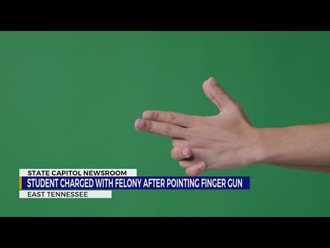 YouTube thumbnail for Student charged with felony after pointing finger gun
