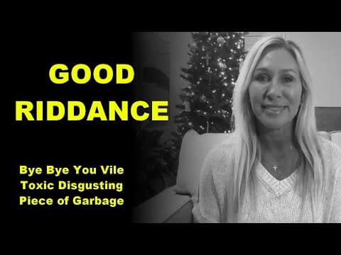 YouTube thumbnail for Majorie Taylor Greene Quits, Nothing Of Value Is Lost