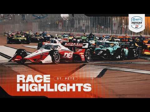 YouTube thumbnail for Race Highlights | 2026 INDYCAR at St. Pete