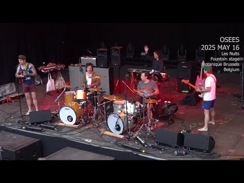 YouTube thumbnail for Osees [Live] at Les Nuits Botanique; Brussels, Belgium (2025-05-16)