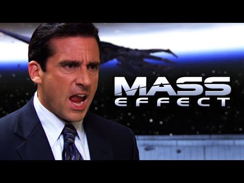 YouTube thumbnail for Michael Scott resolves conflicts in Mass Effect
