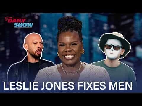 YouTube thumbnail for Leslie Jones Fixes Male Loneliness One Toxic Podcast and Toy Girlfriend at a Time