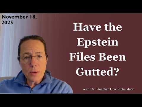 YouTube thumbnail for Have the Epstein files been gutted?