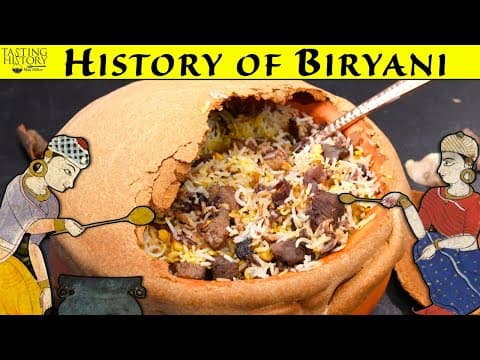 YouTube thumbnail for Biryani from 16th Century India [22:39] | Tasting History with Max Miller [+Recipe]