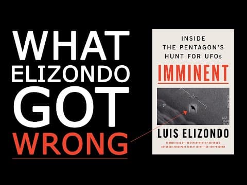 YouTube thumbnail for What Luis Elizondo got very wrong about the UFO videos