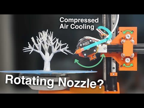 YouTube thumbnail for 4 Axis DIY 3D Printer Unlike Anything You’ve Seen