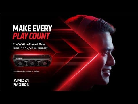 YouTube thumbnail for All You Need for Gaming – AMD RDNA™ 4 and RX 9000 Series Reveal