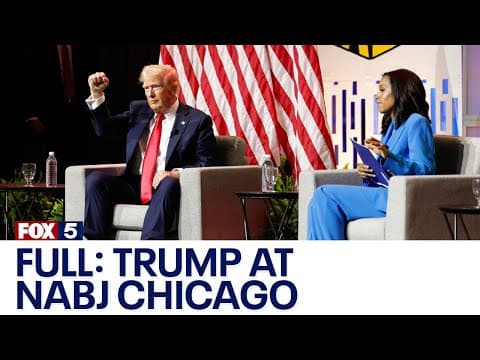 YouTube thumbnail for Trump Q&A at NABJ convention in Chicago (FULL STREAM)