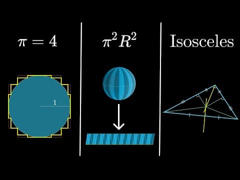 YouTube thumbnail for How to lie using visual proofs | 3Blue1Brown [18:48]
