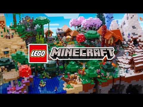 YouTube thumbnail for Cheesy Studios' Lego Minecraft world is complete!