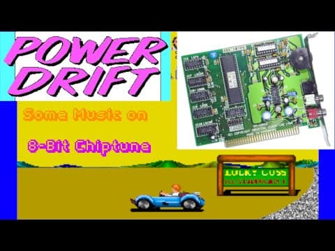 YouTube thumbnail for Power Drift [MS DOS] Some Music on Creative Music System/Game Blaster