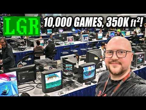 YouTube thumbnail for 2026's Biggest Retro Convention! Midwest Gaming Classic - LGR