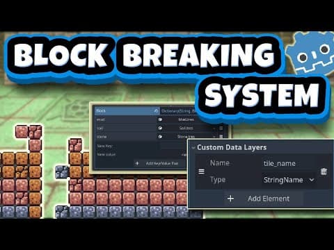 YouTube thumbnail for Terraria-like Block-breaking System using Custom Data Layers