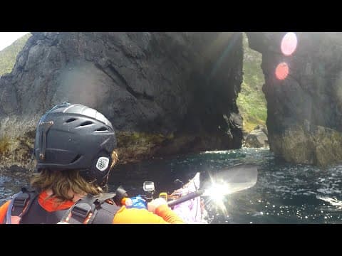 YouTube thumbnail for Sea caves, archways and tunnels on a Kapiti circumnavigation