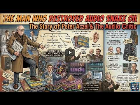 YouTube thumbnail for Peter Aczel: The man that destroyed audio snake oil
