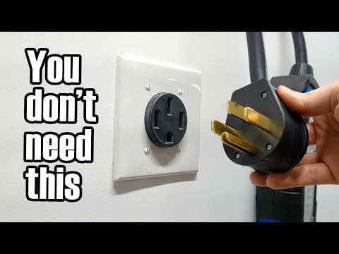 YouTube thumbnail for The "standard" car charger is usually overkill—but your electrician might not know that [32:26]