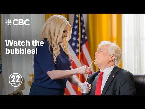 YouTube thumbnail for Natalie Harp updates President Donald Trump! | This Hour Has 22 Minutes [2:29]
