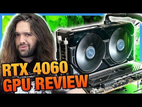 YouTube thumbnail for NVIDIA GeForce RTX 4060 GPU Review & Benchmarks | Gamers Nexus