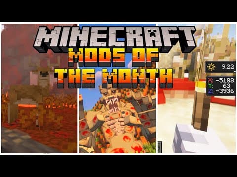 YouTube thumbnail for It's a new Month, so here are my favorite Mods for April