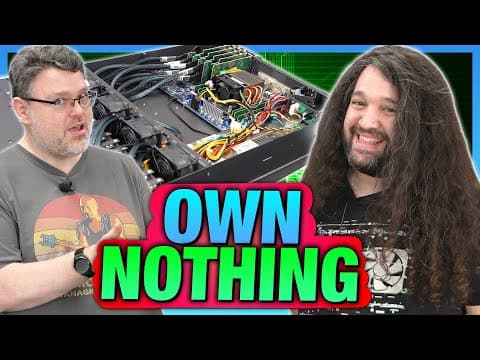 YouTube thumbnail for You'll Own Nothing and It's Awful [Gamers Nexus x Level1Techs]
