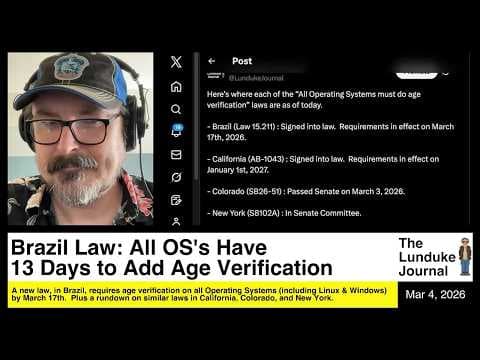 YouTube thumbnail for Forced age verification is comming sooner than we thought.