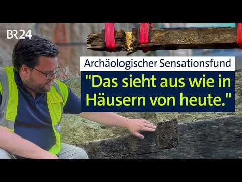 YouTube thumbnail for Sensationsfund 2.400 Jahre alte Eichenbalken: Forscher rätseln über Kelten-Anlage I BR24 vor Ort
