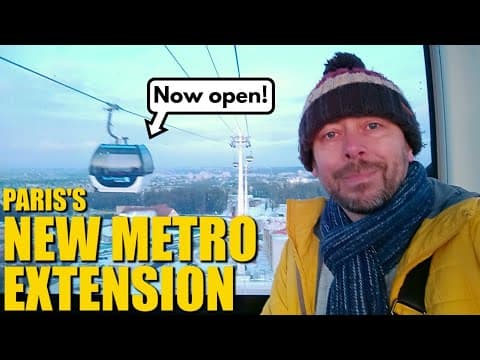 YouTube thumbnail for The Paris suburban cable car is open!