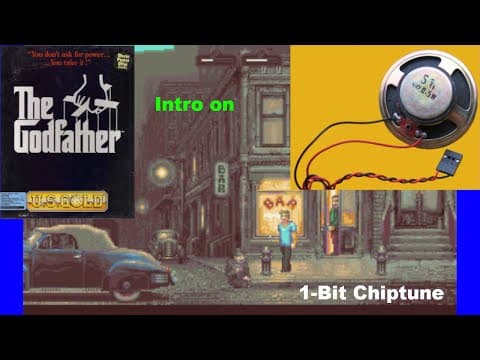 YouTube thumbnail for The Godfather [MS DOS] Intro on IBM PC Speaker