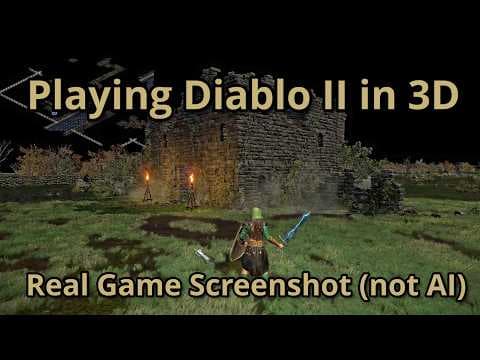 YouTube thumbnail for Some guy made an FPV version of Diablo 2 and it looks pretty sick.
