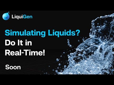 YouTube thumbnail for LiquiGen: real-time fluid simulation