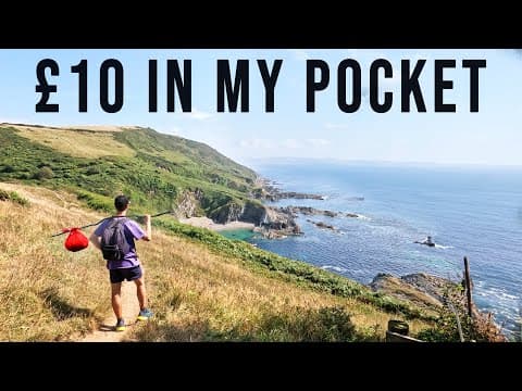 YouTube thumbnail for I stuffed a tenner in my pocket and walked along the coast of Cornwall... | GeoWizard [49:58]