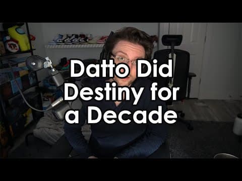 YouTube thumbnail for Datto Did Destiny for a Decade