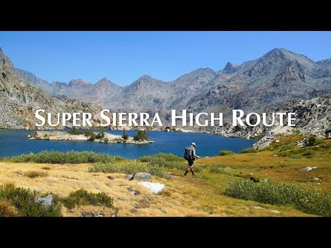 YouTube thumbnail for Super Sierra High Route | silent hiking video