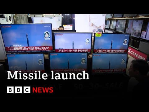 YouTube thumbnail for North Korea fires intercontinental ballistic missile