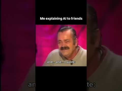 YouTube thumbnail for Me explaining AI to friends 😂
