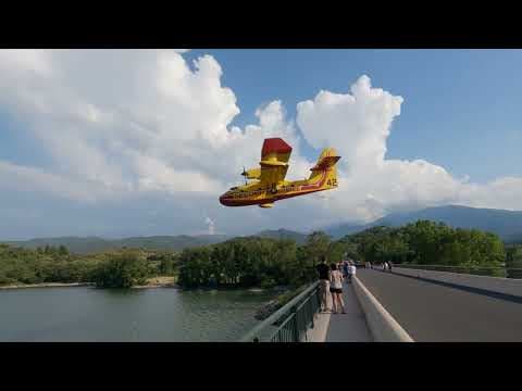 YouTube thumbnail for A Group of Canadian Made CL-415 Aerial Firefighter In Action
