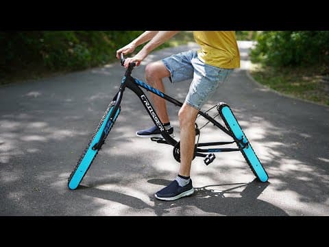 YouTube thumbnail for Epic Cycling: Wheelless Bike