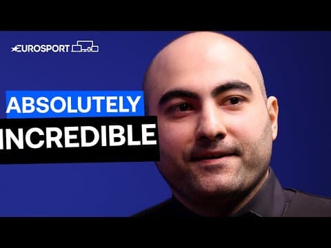 YouTube thumbnail for Hossein Vafaei hits first 147 of his career