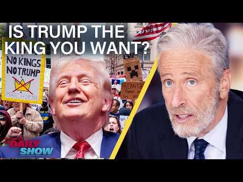 YouTube thumbnail for No Kings Rallies Can’t Stop CPAC's Trump Glazing & Iran War Hits One Month