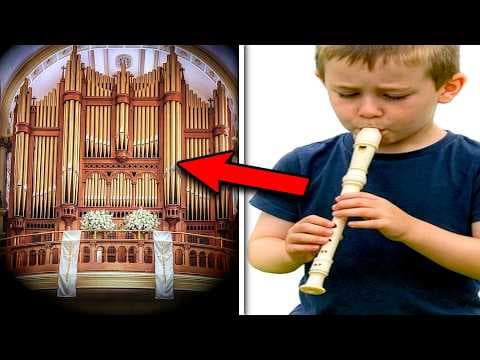 YouTube thumbnail for [16:47] Can you build a Pipe Organ out of Recorders?