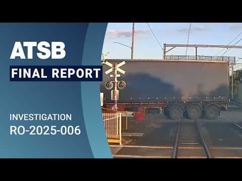 YouTube thumbnail for ATSB: Level crossing collision at Runcorn